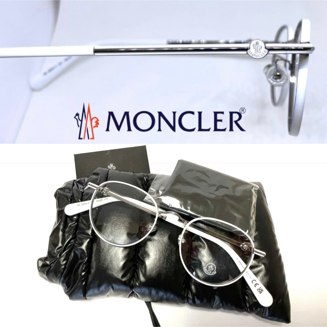 MONCLER(モンクレール)のMONCLER モンクレール ML5204-H 021 ホワイト メガネフレーム メンズのファッション小物(サングラス/メガネ)の商品写真