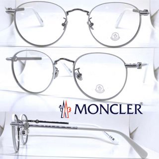 モンクレール(MONCLER)のMONCLER モンクレール ML5204-H 021 ホワイト メガネフレーム(サングラス/メガネ)