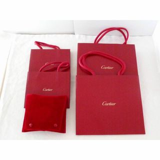 カルティエ(Cartier)の【ほぼ未使用】ノベルティー　カルティエ　時計ケース＆ショッパー　ブランド袋(ショップ袋)