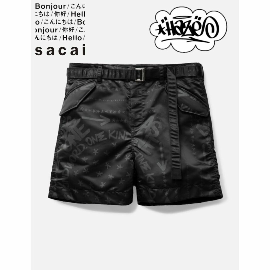SACAI エリック ヘイズ バンダナ プリント ショーツ SACAI エリック ヘイズ バンダナ プリント ショーツ