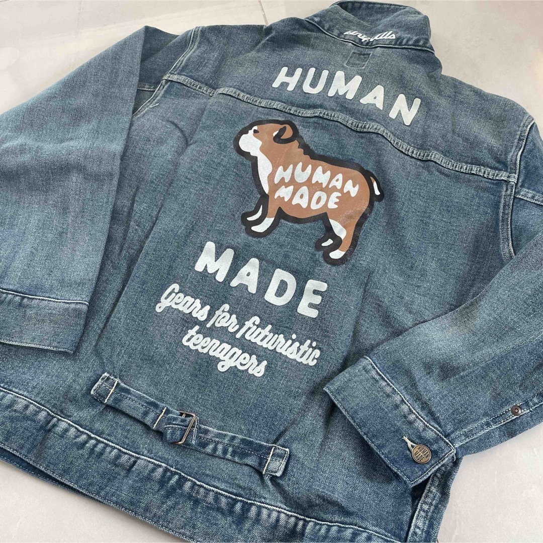 HUMAN MADE(ヒューマンメイド)の未使用HUMAN MADE リラックス デニム ワーク ジャケットL メンズのジャケット/アウター(Gジャン/デニムジャケット)の商品写真