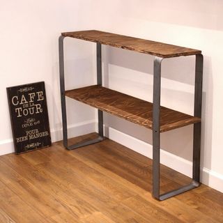 wood iron frame shelf(棚/ラック/タンス)