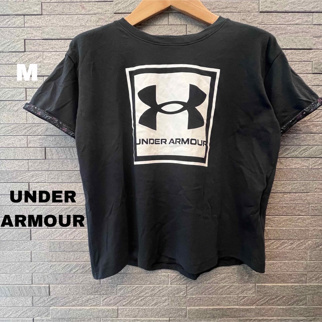 UNDER ARMOUR(アンダーアーマー)のアンダーアーマー レディース 半袖Tシャツ トップス 黒 M  レディースのトップス(Tシャツ(半袖/袖なし))の商品写真