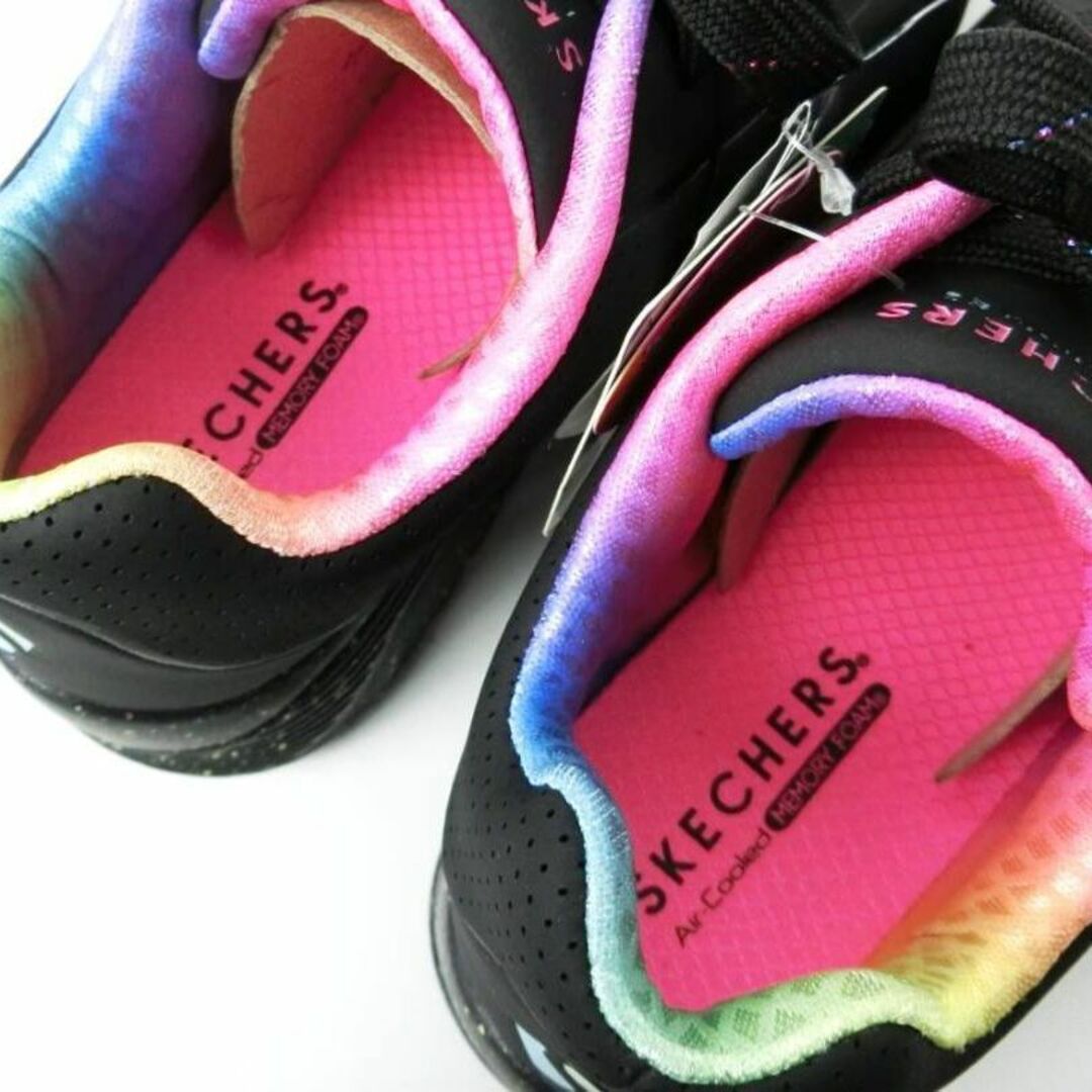 SKECHERS - 未使用 スケッチャーズ 軽量 厚底レザーキッズ SKECHERS - 未使用 スケッチャーズ 軽量 厚底レザーキッズ