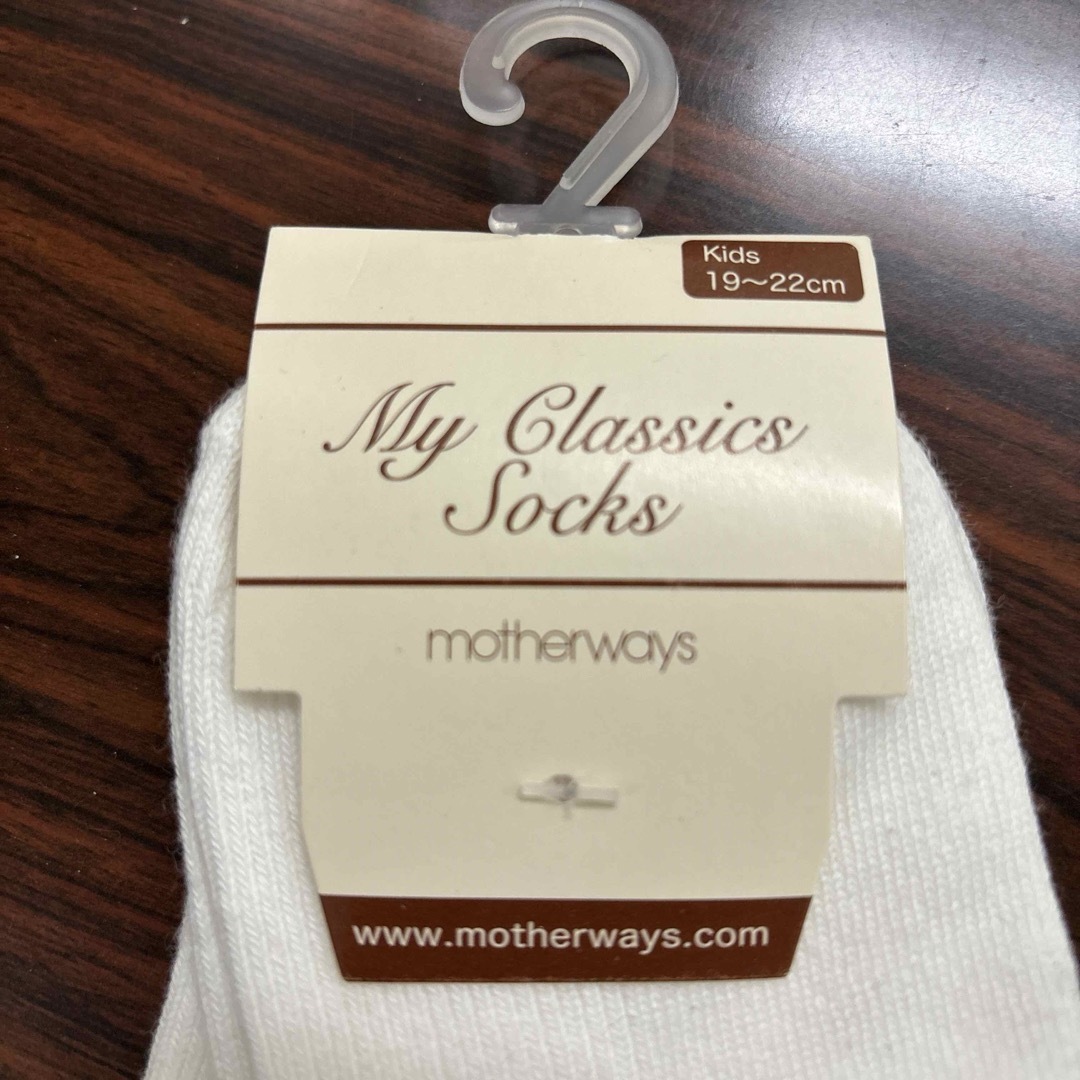 motherways(マザウェイズ)の新品　マザウェイズ　セレモニー　ソックス　靴下　リボン キッズ/ベビー/マタニティのこども用ファッション小物(靴下/タイツ)の商品写真