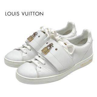 ルイヴィトン(LOUIS VUITTON)のルイヴィトン LOUIS VUITTON フロントローライン スニーカー 靴 シューズ レザー ホワイト パドロック(スニーカー)