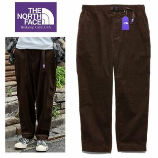 THE NORTH FACE - W34 ノースフェイス パープルレーベル コーデュロイ ワイド テーパードパンツ