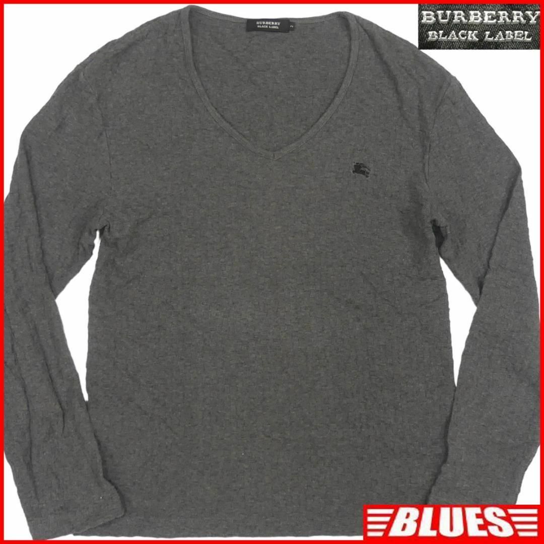 BURBERRY BLACK LABEL(バーバリーブラックレーベル)の廃盤 バーバリーブラックレーベル Tシャツ M ロンT カットソー TY3010 メンズのトップス(Tシャツ/カットソー(七分/長袖))の商品写真