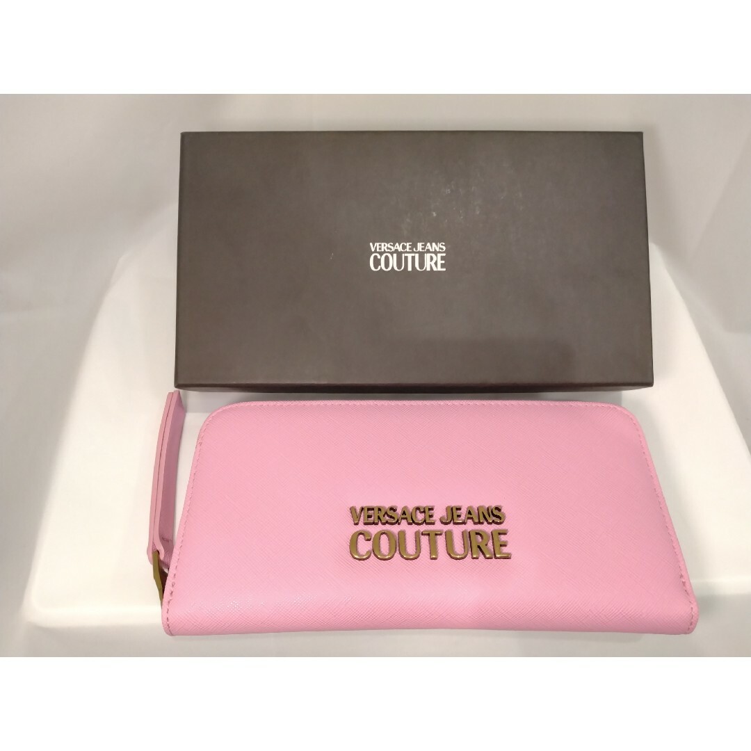 VERSACE JEANS COUTURE 長財布 ピンク レディースのファッション小物(財布)の商品写真