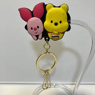 クマノプーサン(くまのプーさん)のくまのプーさん＆ピグレット ラバークリップ ディズニー キーホルダー(キャラクターグッズ)