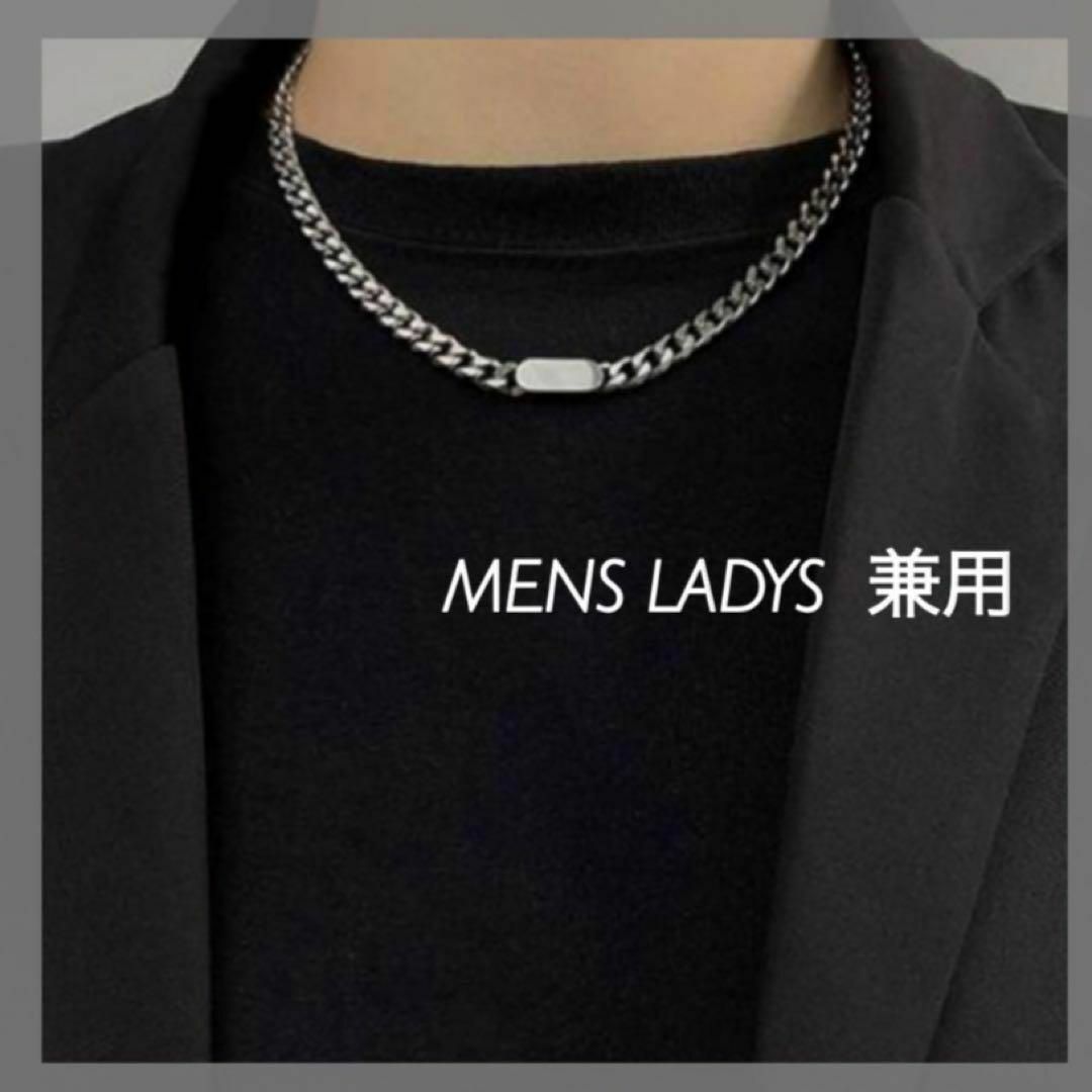 【大特価】ネックレス　チェーン　シルバー　ヴィンテージ　男女兼用　韓国　レトロ レディースのアクセサリー(ネックレス)の商品写真