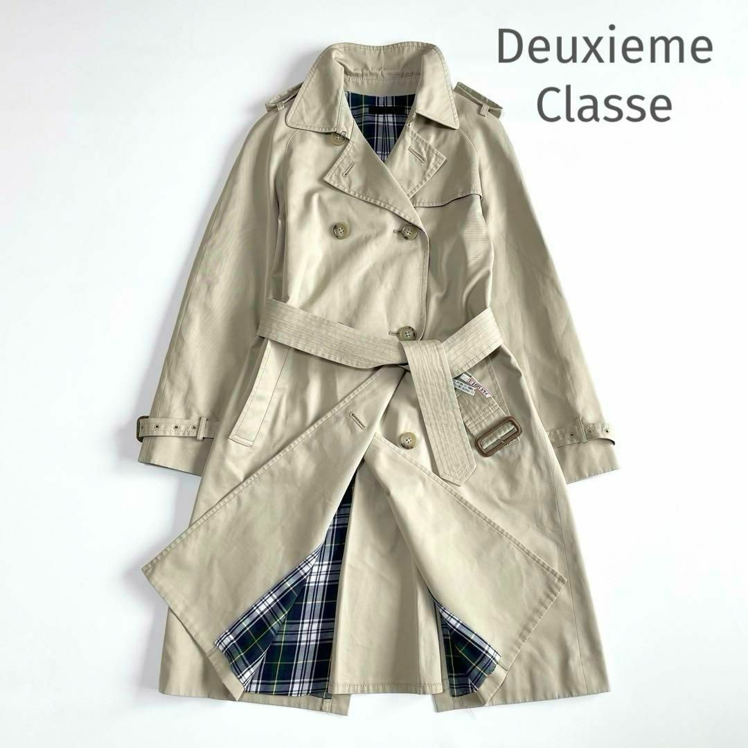 DEUXIEME CLASSE(ドゥーズィエムクラス)のDeuxieme Classe トレンチコート ベージュ レディースのジャケット/アウター(トレンチコート)の商品写真