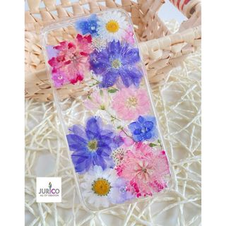 ハンドメイド押し花スマホケース　全機種対応(スマホケース)