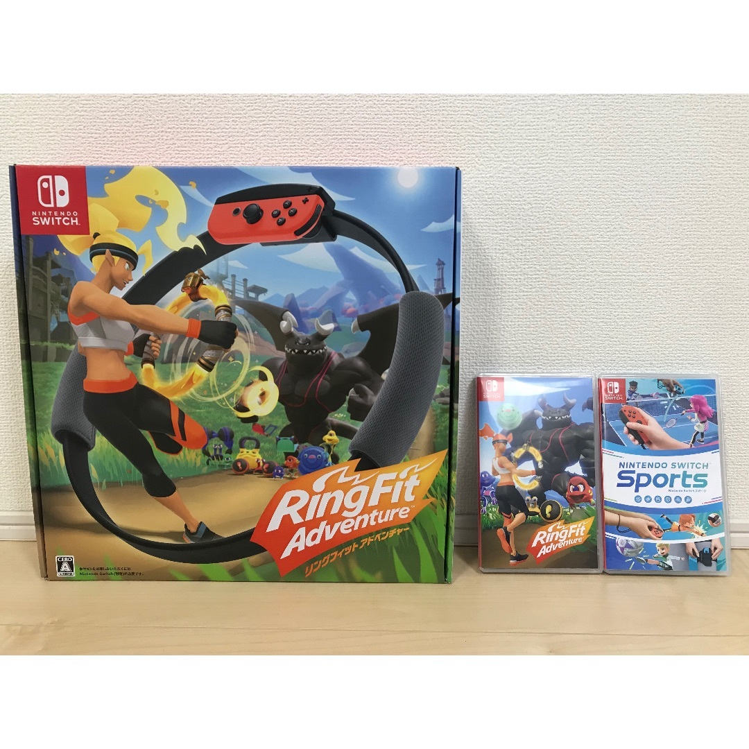 Nintendo Switch - 美品✨リングフィット アドベンチャー＋Switch sports セット✨