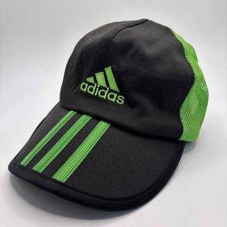 adidas - アディダス メッシュ　スナップバック キャップ　帽子　グリーン×ブラック