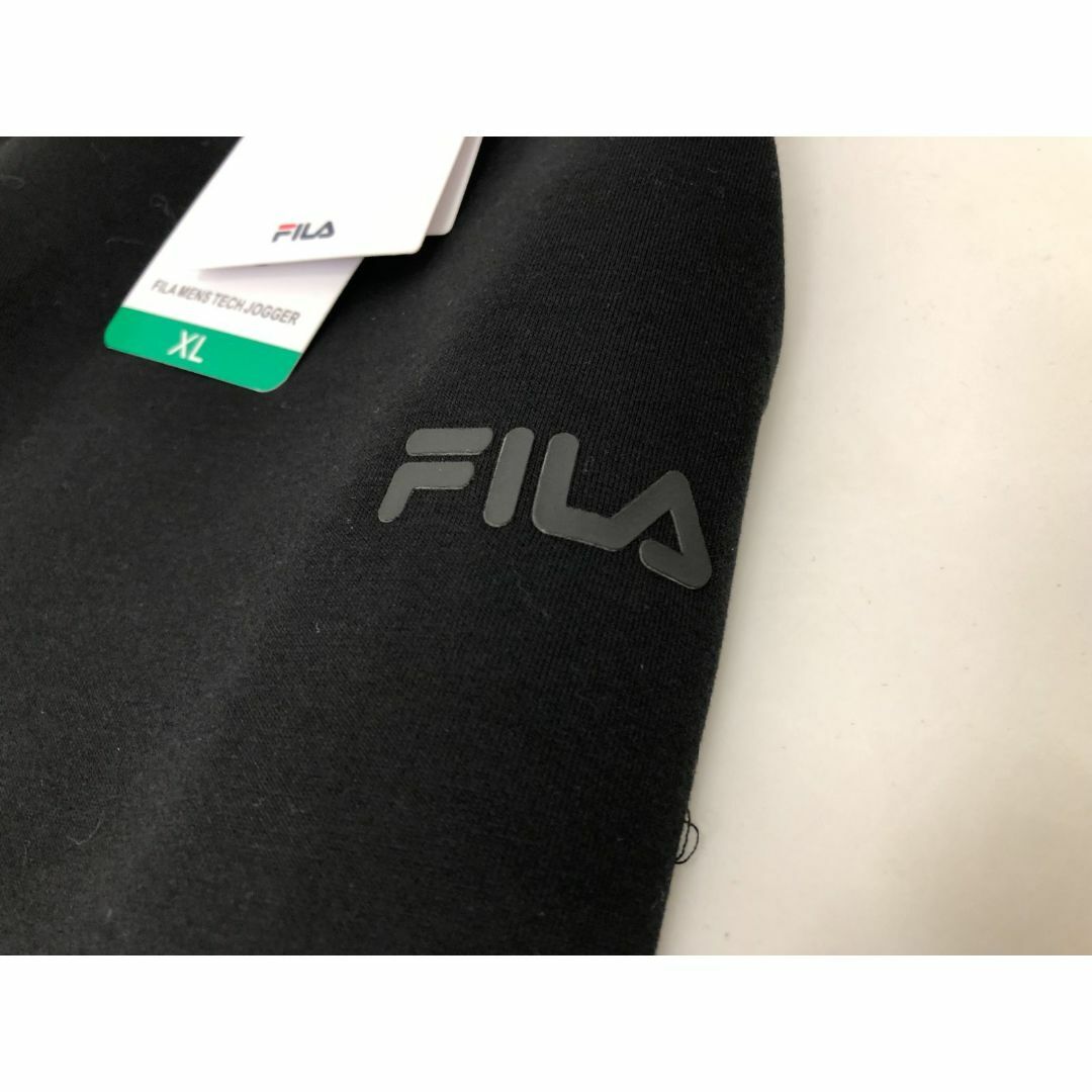 FILA(フィラ)の39）FILA フィラ メンズ  スウェット ジョガー パンツ ブラック  XL メンズのパンツ(その他)の商品写真