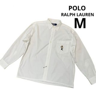 ポロラルフローレン(POLO RALPH LAUREN)のラルフローレン　ワイシャツ　ポロベア　白　M(シャツ)