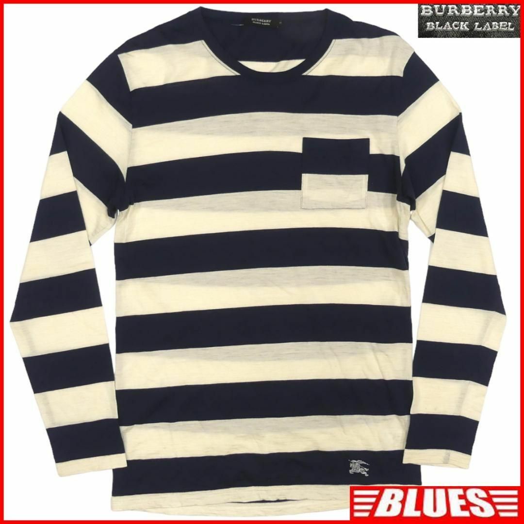 BURBERRY BLACK LABEL(バーバリーブラックレーベル)の廃盤 バーバリーブラックレーベル Tシャツ L ロンT カットソー TY3011 メンズのトップス(Tシャツ/カットソー(七分/長袖))の商品写真