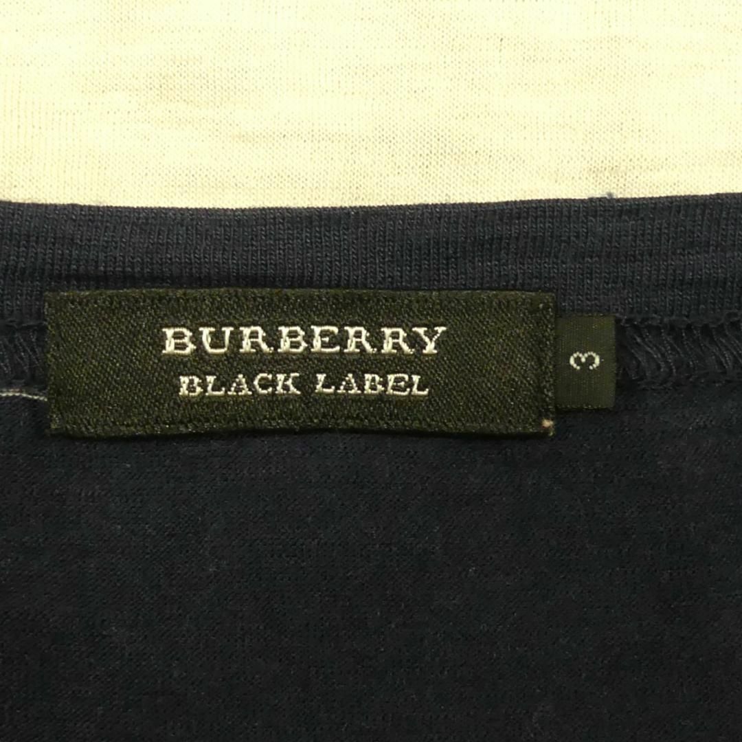 BURBERRY BLACK LABEL(バーバリーブラックレーベル)の廃盤 バーバリーブラックレーベル Tシャツ L ロンT カットソー TY3011 メンズのトップス(Tシャツ/カットソー(七分/長袖))の商品写真