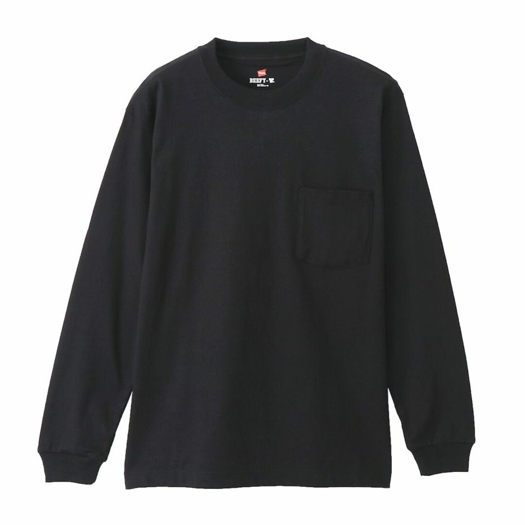 Hanes(ヘインズ)のヘインズ 厚地  ビーフィー ロングスリーブ ポケットTシャツ 1点 H5196 メンズのトップス(Tシャツ/カットソー(七分/長袖))の商品写真