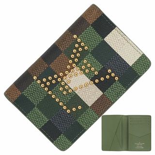 ルイヴィトン(LOUIS VUITTON)のルイヴィトン オーガナイザードゥポッシュ ダモフラージュ ダミエ ピクセル LVスタッズ カモフラージュ 迷彩柄 カードケース カード入れ 新品 限定 h-c956(名刺入れ/定期入れ)