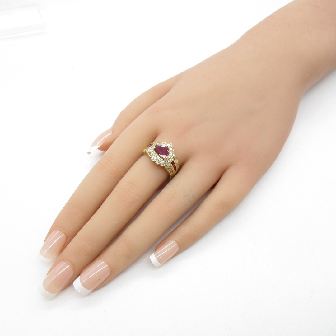 ジュエリー ルビー ダイヤモンド リング リング・指輪 レディースのアクセサリー(リング(指輪))の商品写真