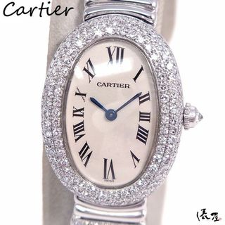 カルティエ(Cartier)の【ダイヤブレス】カルティエ ベニュワール OH済 極美品 K18WG フルダイヤ レディース Cartier 時計 腕時計 中古 ホワイトゴールド【送料無料】(腕時計)