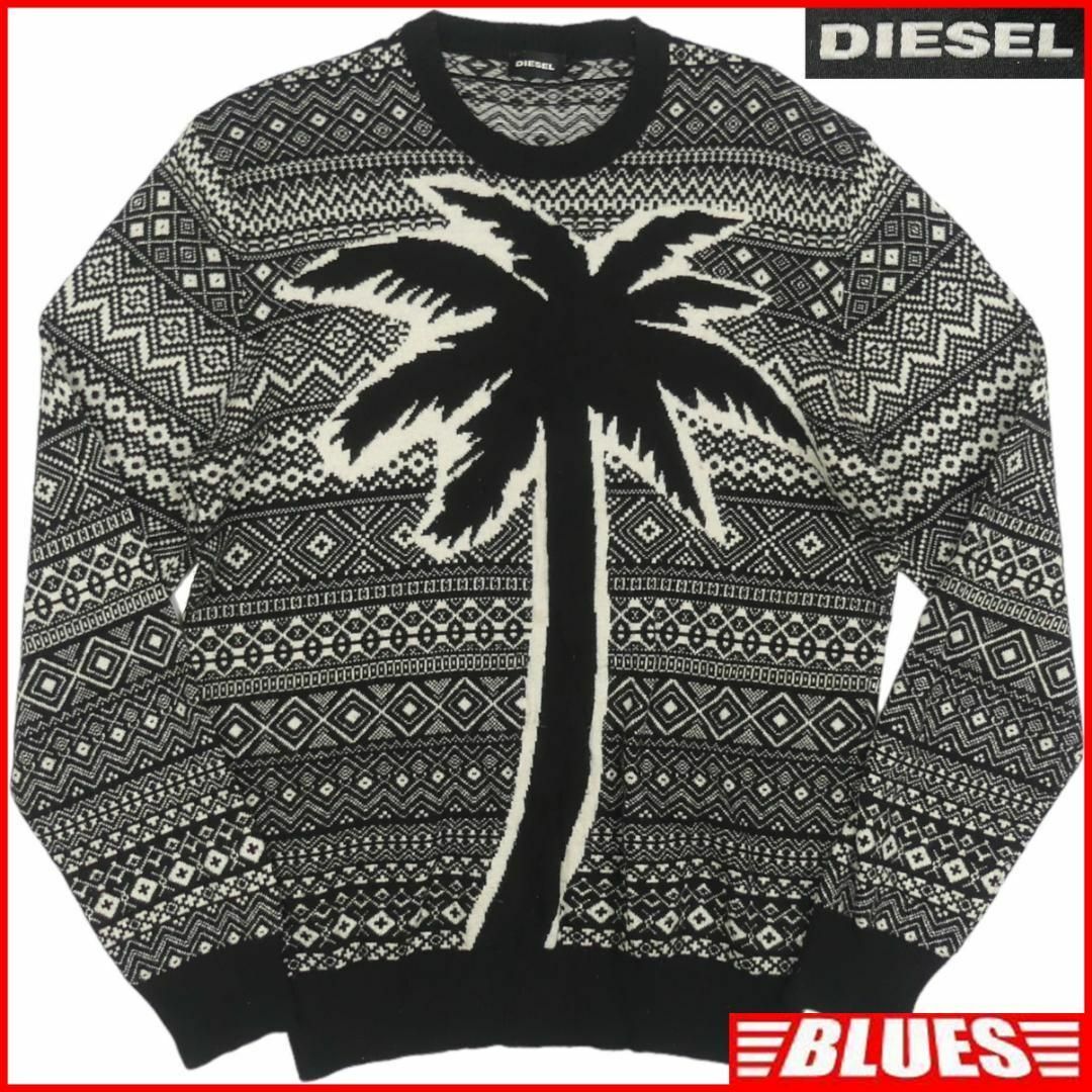 DIESEL(ディーゼル)のDIESEL ディーゼル セーター ニット カシミヤ メンズ M 黒TY3023 メンズのトップス(ニット/セーター)の商品写真