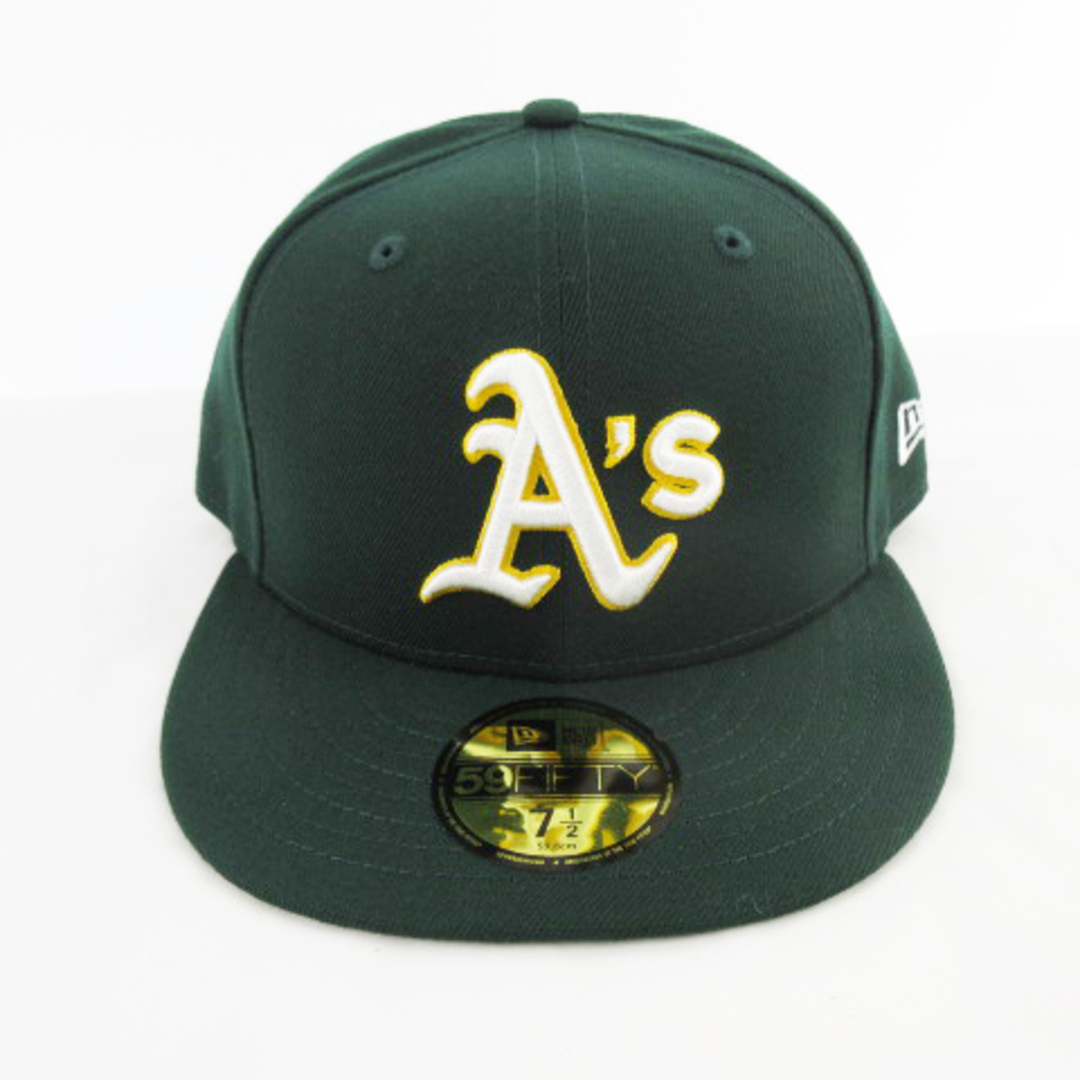 NEW ERA(ニューエラー)のニューエラ NEW ERA キャップ 帽子 OAKLAND A’s  7 1/2 メンズの帽子(その他)の商品写真