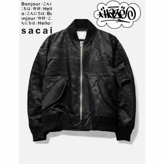 サカイ(sacai)のSACAI エリック ヘイズ バンダナ プリント ナイロン ツイル ブルゾン(フライトジャケット)