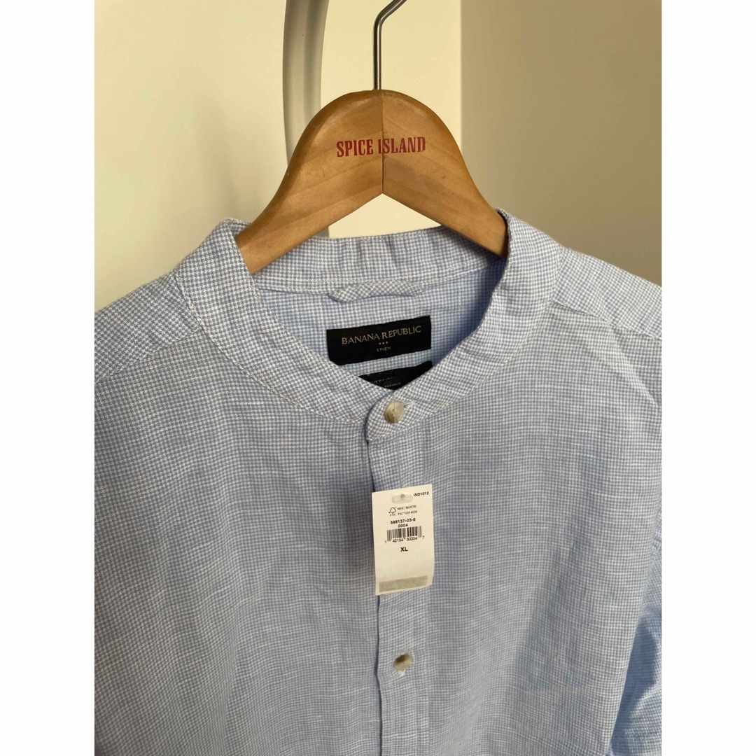 Banana Republic(バナナリパブリック)の定価8990円　新品タグ付　BANANA REPUBLIC  リネンシャツ メンズのトップス(シャツ)の商品写真