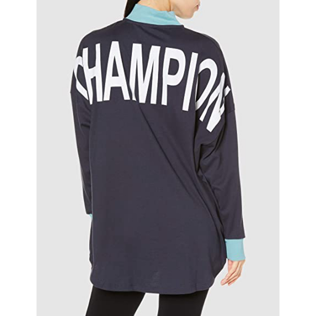 Champion(チャンピオン)の新品M  CHAMPION   チャンピオン　バックプリントロングＴシャツ レディースのトップス(Tシャツ(長袖/七分))の商品写真