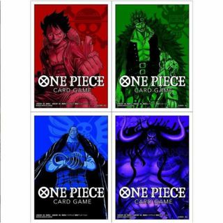 バンダイ(BANDAI)の【即納/新品】 バンダイ ONE PIECE スリーブ 1 4種セット モンキー・D・ルフィ ユースタス・キッド クロコダイル カイドウ 各70枚(カードサプライ/アクセサリ)