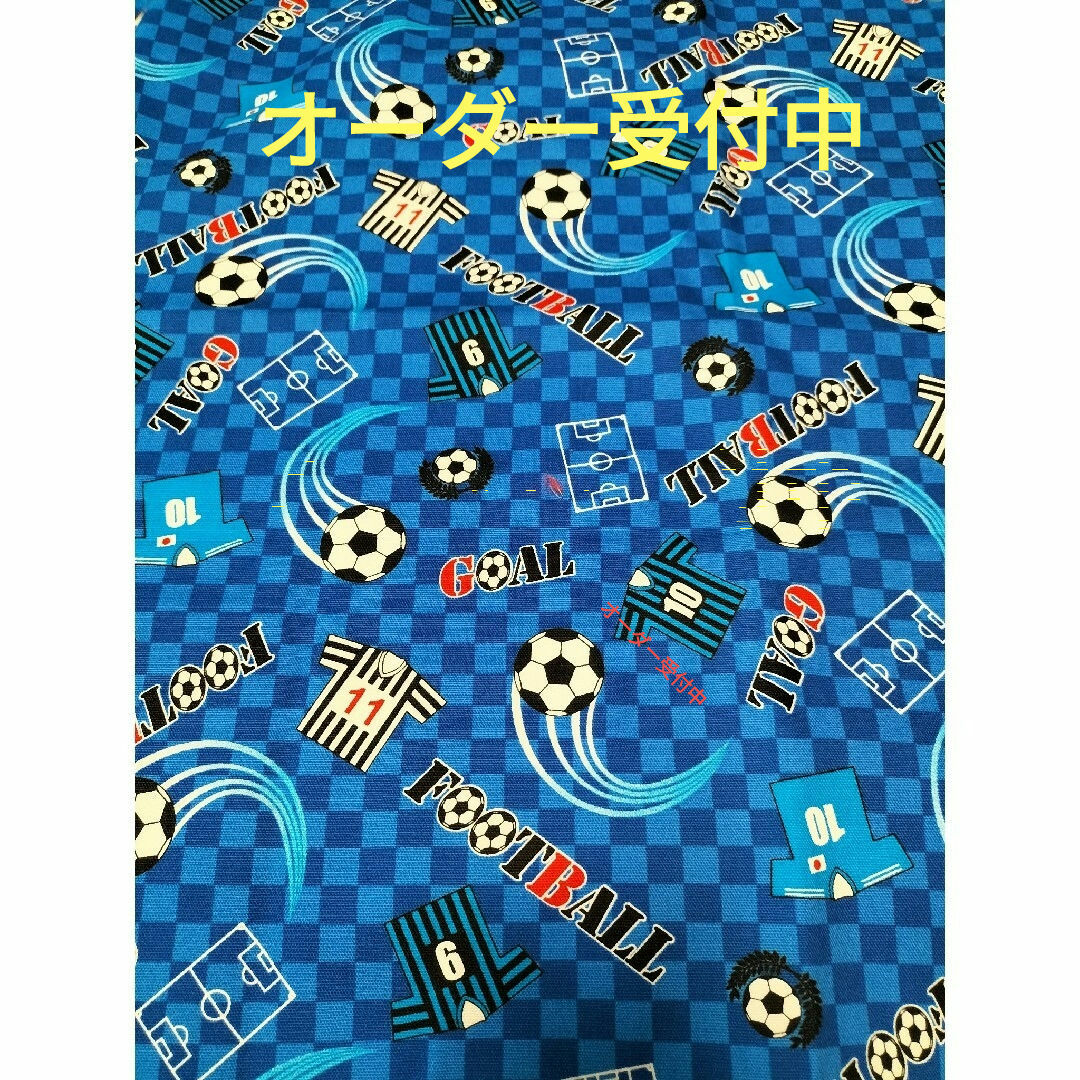 サッカーボール　レッスンバッグ等ご注文受付中 ハンドメイドのキッズ/ベビー(バッグ/レッスンバッグ)の商品写真