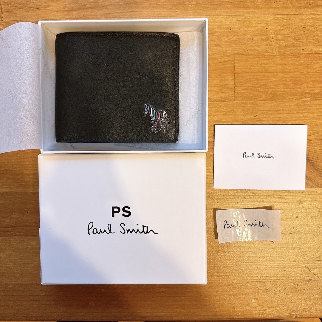 Paul Smith(ポールスミス)のPaul Smith ポールスミス 財布 メンズ 二つ折り財布 ブラックイエロー メンズのファッション小物(折り財布)の商品写真