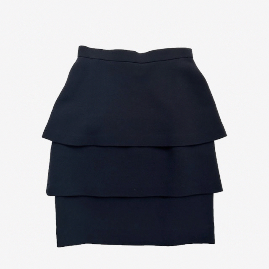 MUSEE D'UJI ミューゼドゥウジ 3段 ティアード スカート レディースのスカート(ひざ丈スカート)の商品写真