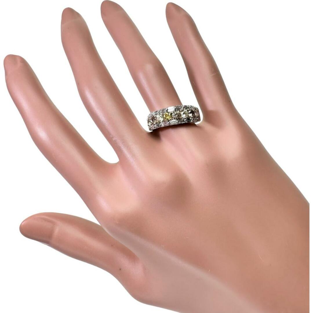 リング・指輪  K18WG ピンクダイヤ含む マルチカラーダイヤ レディースのアクセサリー(リング(指輪))の商品写真