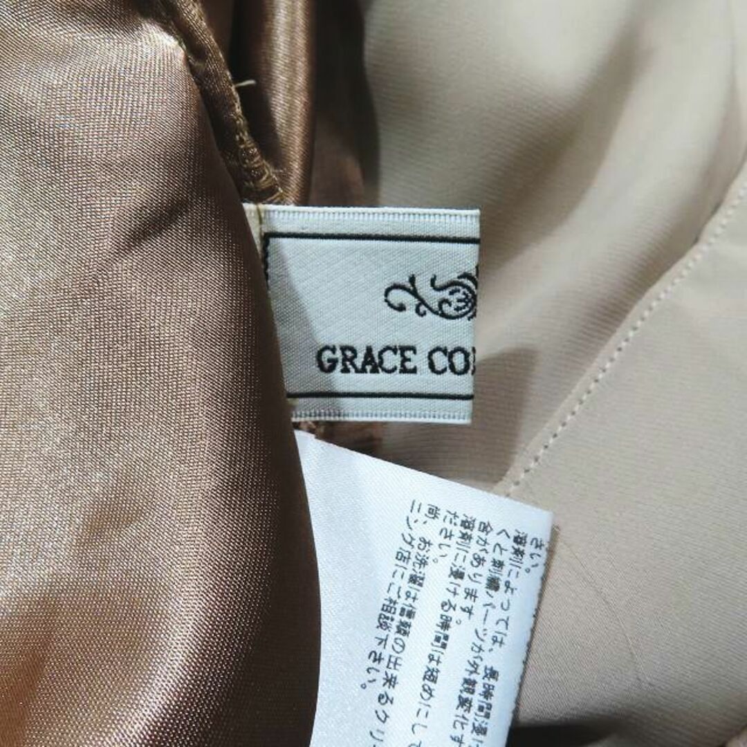 GRACE CONTINENTAL(グレースコンチネンタル)のGRACE CONTINENTAL ひざ丈 ドレス ノースリーブ ビジュー 38 レディースのワンピース(ひざ丈ワンピース)の商品写真