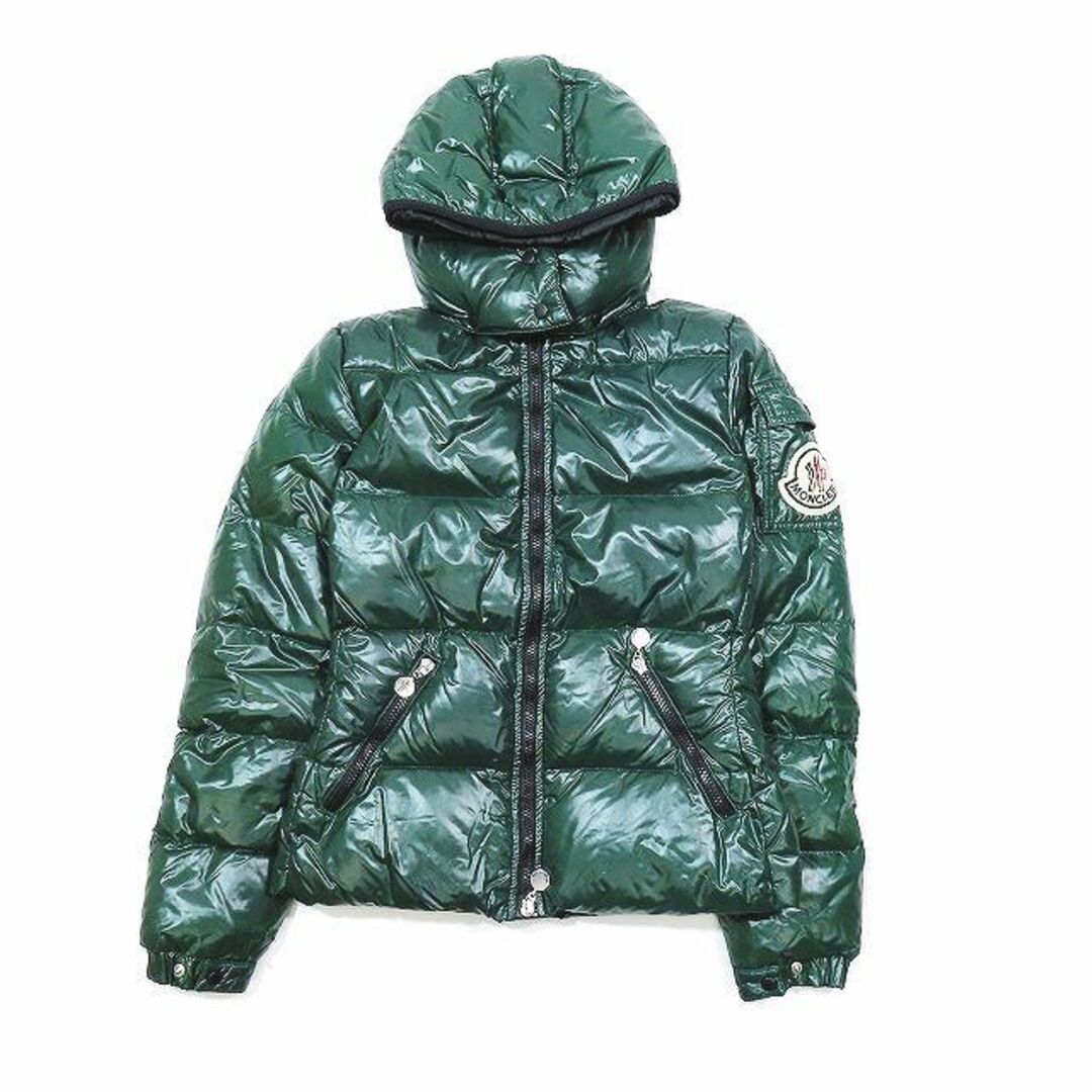 MONCLER(モンクレール)のモンクレール MONCLER ダウン ジャケット ブルゾン フード グリーン 0 メンズのジャケット/アウター(ダウンジャケット)の商品写真