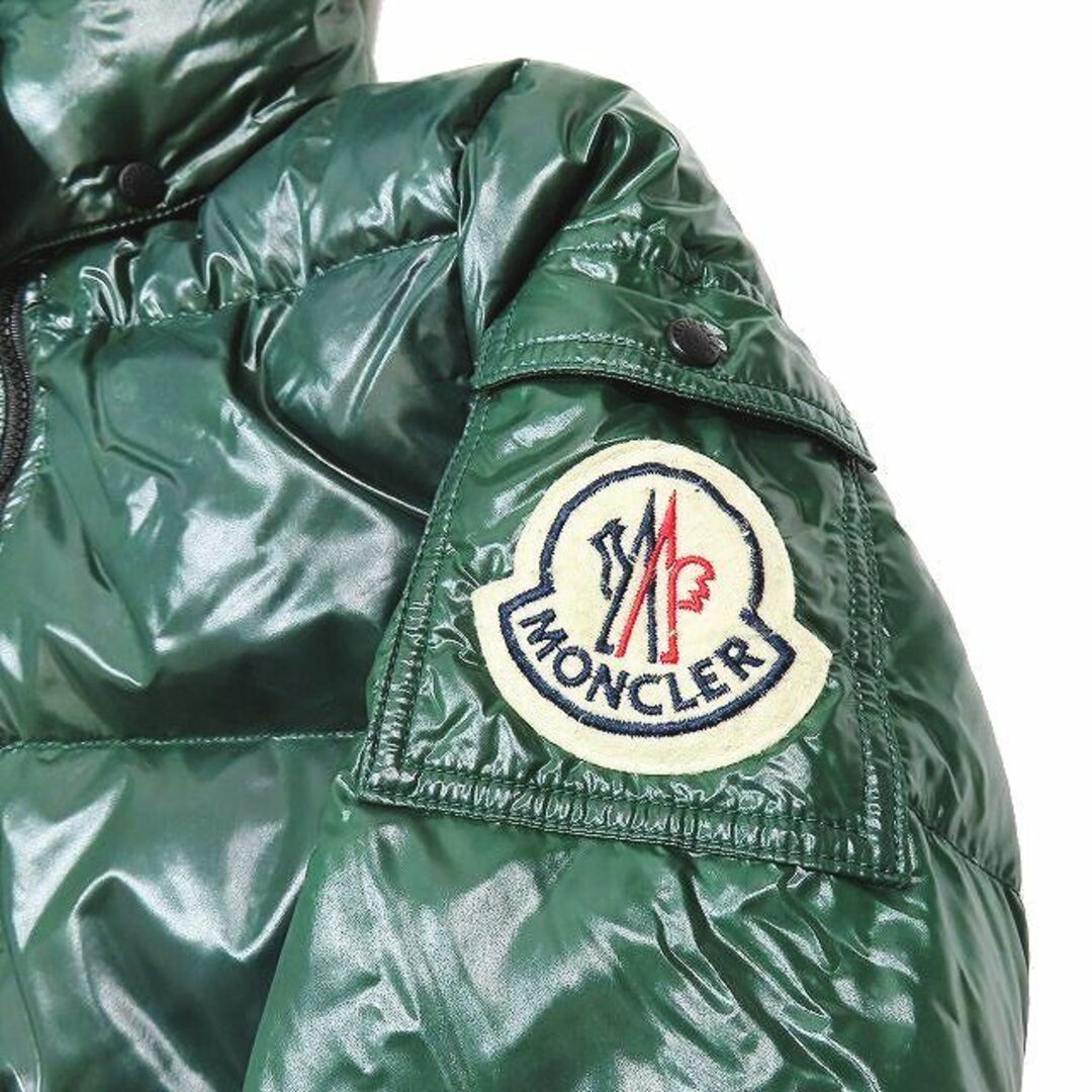 MONCLER(モンクレール)のモンクレール MONCLER ダウン ジャケット ブルゾン フード グリーン 0 メンズのジャケット/アウター(ダウンジャケット)の商品写真