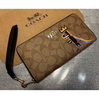 コーチ(COACH)のCOACH バスキア　コラボ　長財布　シグネチャー　未使用品　(長財布)