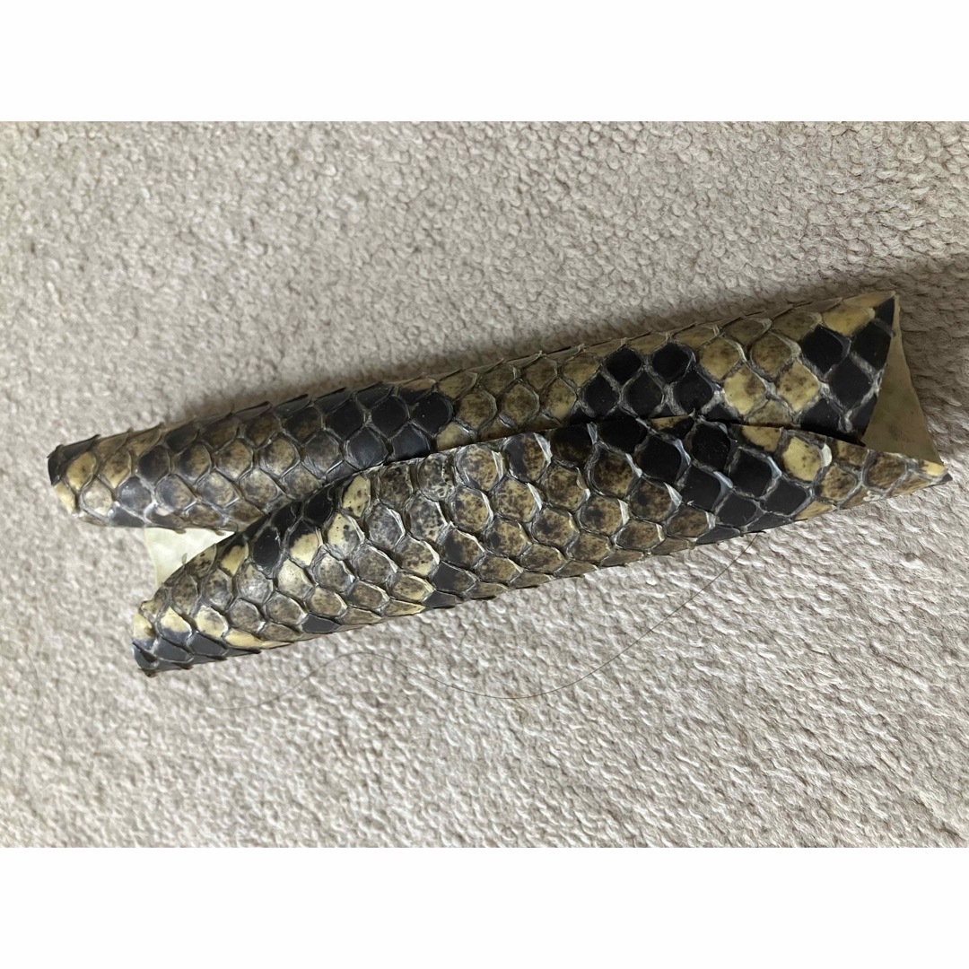 蛇革🐍ニシキヘビの皮　三線 楽器の和楽器(三線)の商品写真