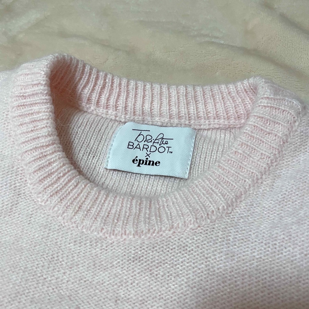 épine(エピヌ)の《Brigitte Bardot×épine》mohair knit  pink レディースのトップス(ニット/セーター)の商品写真
