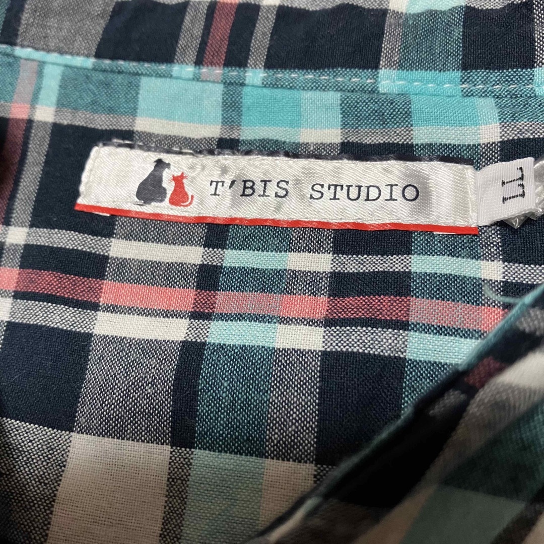 T'bis Studio(ティービススタジオ)のT'BIS STUDIO ワンピース チェック柄 レディースのワンピース(ひざ丈ワンピース)の商品写真