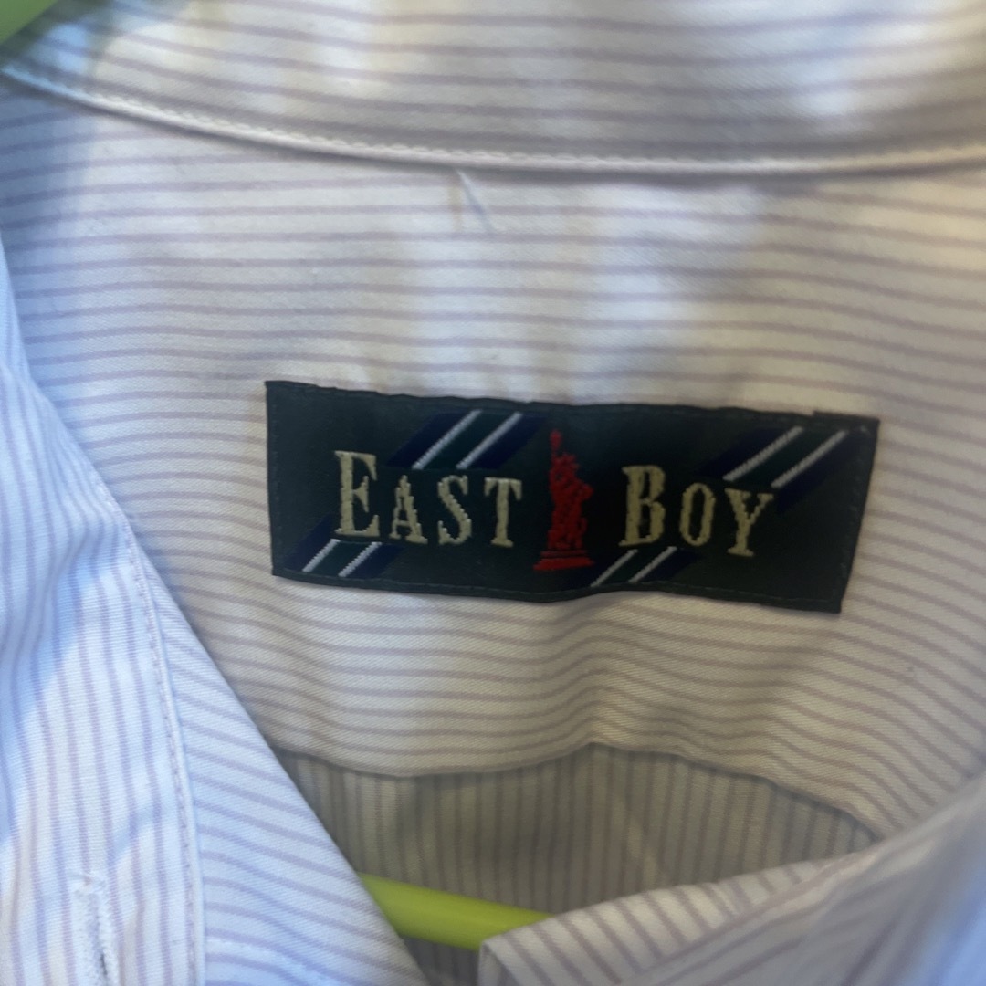 EASTBOY(イーストボーイ)のイーストボーイ　ストライプシャツ 9号　パープル レディースのトップス(シャツ/ブラウス(長袖/七分))の商品写真