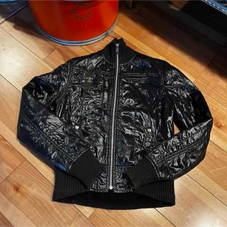 クロムハーツ(Chrome Hearts)のクロムハーツ　ライダース　レディース　ジャケット　黒　キルティング(ライダースジャケット)