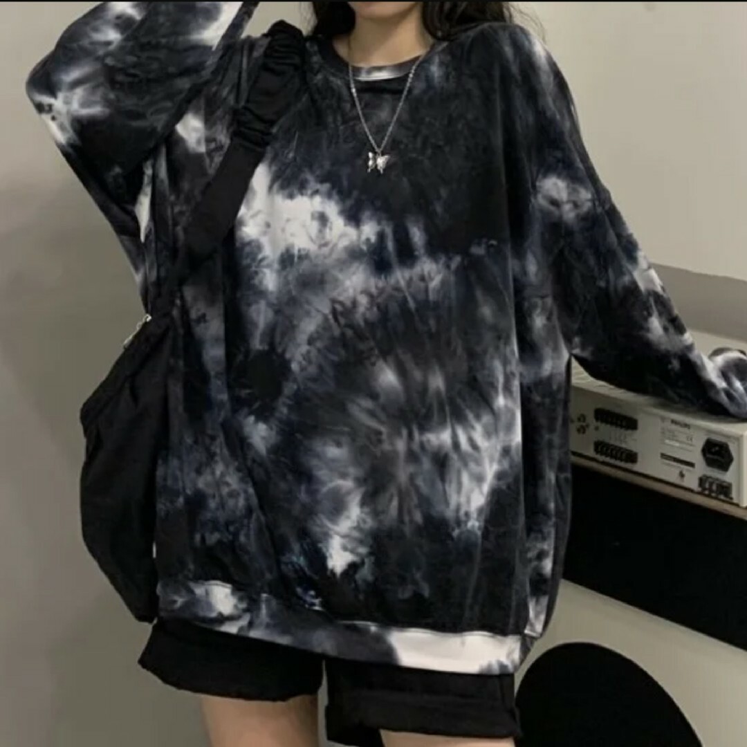 韓国 レディース 長袖 ダイダイ ロンT パンク ロック 3XL レディースのトップス(Tシャツ(長袖/七分))の商品写真