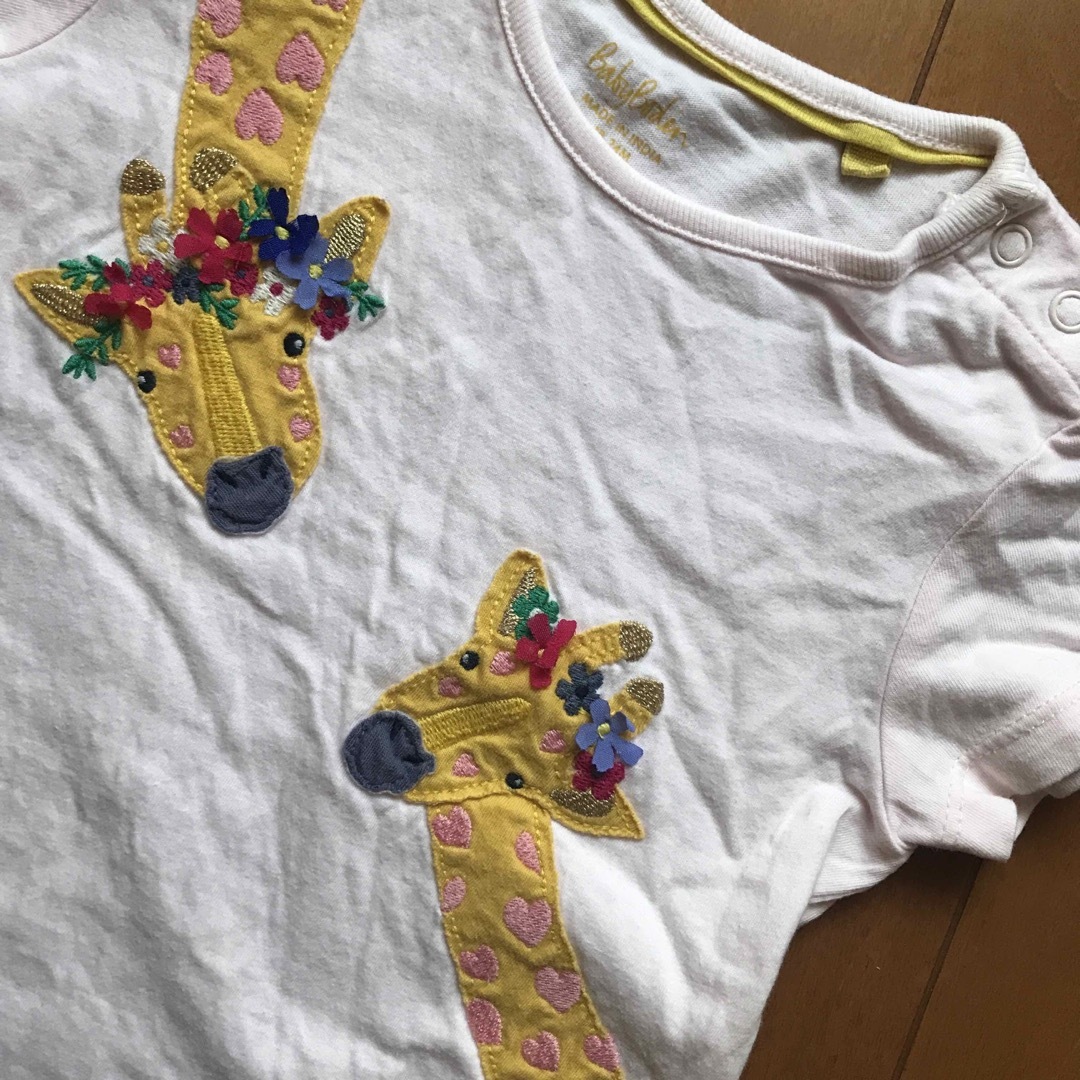 Boden(ボーデン)のbaby boden キリン　Tシャツ　女の子  キッズ/ベビー/マタニティのキッズ服女の子用(90cm~)(Tシャツ/カットソー)の商品写真