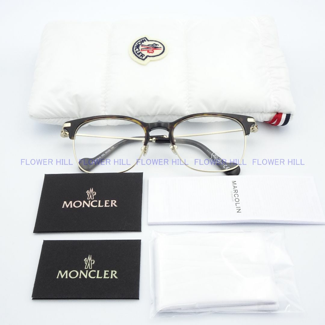 MONCLER(モンクレール)のモンクレール メガネ アジアンフィット ハバナ ML5079-D 052 メンズのファッション小物(サングラス/メガネ)の商品写真