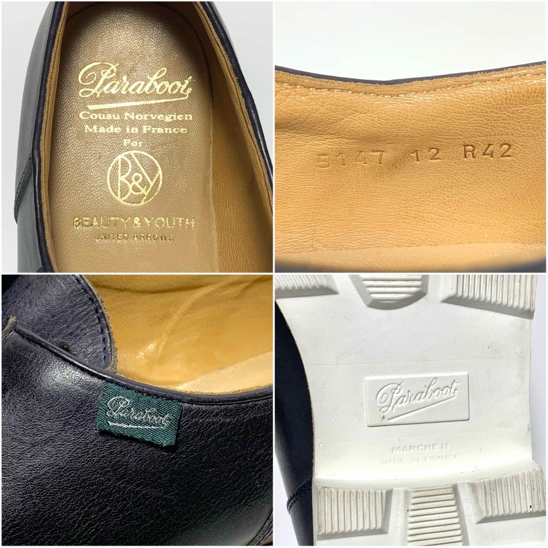 Paraboot(パラブーツ)の☆良品 パラブーツ × ユナイテッドアローズ 別注 ミカエル チロリアンシューズ メンズの靴/シューズ(ドレス/ビジネス)の商品写真